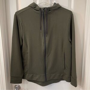 All In Motion Full Zip Hoodie - Olive.  Mens: Medium.
